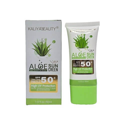 واقي شمسي بالصبار بعامل حماية عالٍ 50+ - Aloe Sunscreen High UV Protection SPF 50+